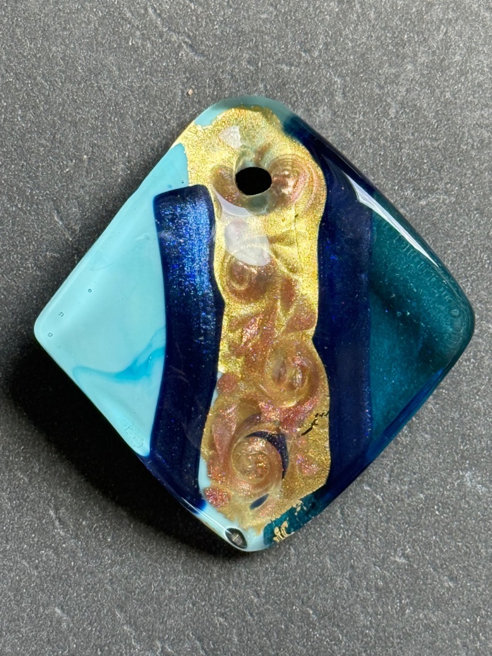 MURANO Diamond Shape Glass Pendant